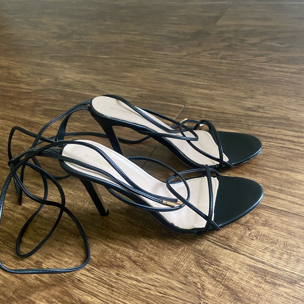 Black Open Toe Heel